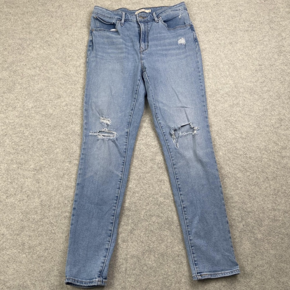 Levi's 721 High Rise Skinny Jeans Womens 30 (29x27) Light Wash Stretch Denim
